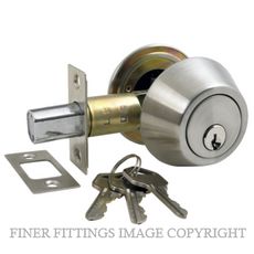 WINDSOR 9011 DOUBLE KEYED DEADBOLT SATIN STAINLESS