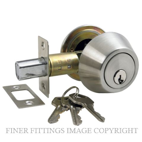 WINDSOR 9011 DOUBLE KEYED DEADBOLT SATIN STAINLESS