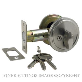 WINDSOR 9012 SS JURA - KEY/TURN DEADBOLT STAINLESS STEEL 304