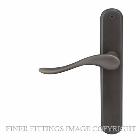 WINDSOR HAVEN OVAL DRB LONGPLATE DARK ROMAN BRASS