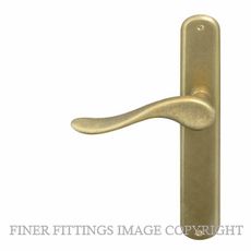 WINDSOR HAVEN OVAL RLB LONGPLATE RUMBLED BRASS