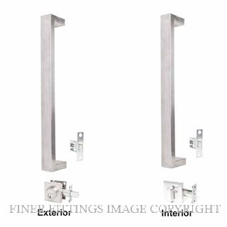 GAINSBOROUGH OBL450PHENTSSK  450MM OBLONG ENTRANCE SET SATIN STAINLESS