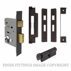 WINDSOR 1169 DRB REBATED MORTICE LOCK DARK ROMAN BRASS