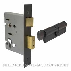 WINDSOR 1170 DRB LOCK KIT - EURO 57MM (1115+1148) DARK ROMAN BRASS