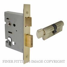 WINDSOR 1170 USB LOCK KIT - EURO 57MM (1115+1148) UNLACQUERD SATIN BRASS