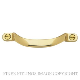 WINDSOR 5190 PB OFFSET PULL HANDLE 100MM POLISHED BRASS