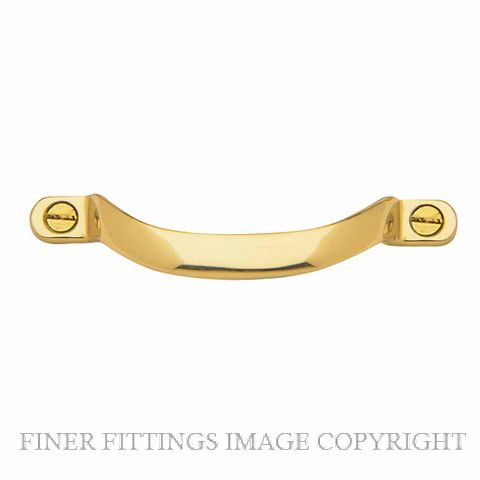 WINDSOR 5190 UB OFFSET PULL HANDLE 100MM UNLACQUERED BRASS