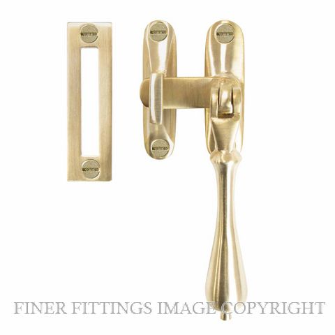 WINDSOR 5136 USB CASEMENT FASTENER - TEARDROP UNLACQUERED SATIN BRASS