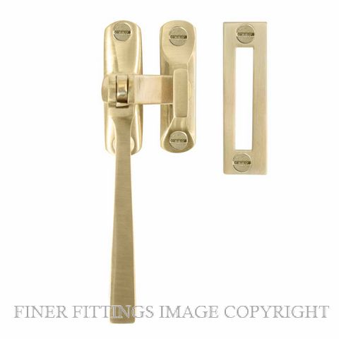 WINDSOR 5187 USB CASEMENT FASTENER SQUARE HANDLE UNLACQUERED SATIN BRASS