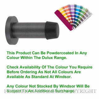 WINDSOR 5342 PC 50MM DOOR STOP SKIRTING CONCEALED FIX POWDER COAT