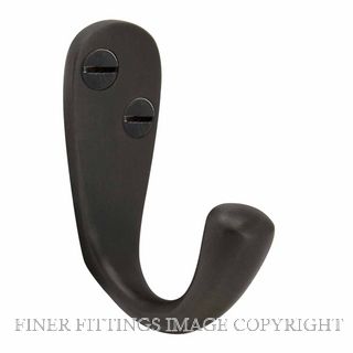 WINDSOR 5196 DRB COAT HOOK - SINGLE DARK ROMAN BRASS