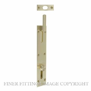 WINDSOR 5273 USB NECKED OUTWARD REVERSE BOLT 150MM UNLACQUERED SATIN BRASS