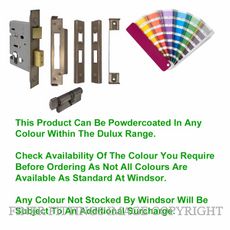 WINDSOR 1169 PC REBATED MORTICE LOCK POWDERCOAT