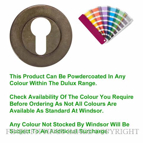 WINDOR 8189 PC ESCUTCHEON - 50MM ROSE POWDER COAT