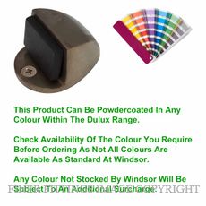 WINDSOR 5062 PC 22MM DOORSTOP FLOOR MOUNT POWDER COAT