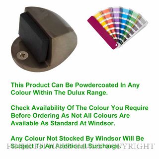 WINDSOR 5062 PC 22MM DOORSTOP FLOOR MOUNT POWDER COAT