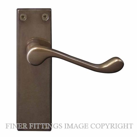 WINDSOR 3006 VICTORIAN LEVER ON PLATE ANTIQUE BRONZE