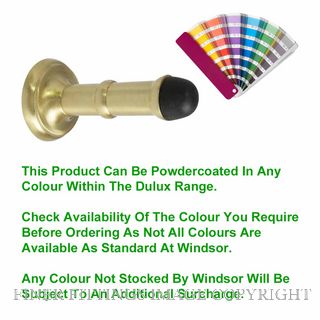 WINDSOR 5090 PC 73MM DOORSTOP CONCEALED SKIRTING FIX POWDER COAT