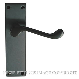 WINDSOR 3006 BLK VICTORIAN LEVER LATCH MATT BLACK