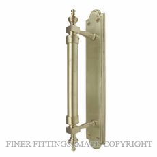 WINDSOR 5038 USB PULL HANDLE ON BACK PLATE UNLACQUERED SATIN BRASS
