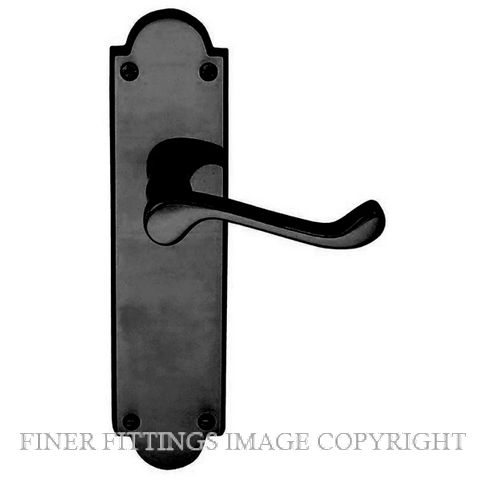 WINDSOR 3008 VICTORIAN LEVER ON PLATE MATT BLACK