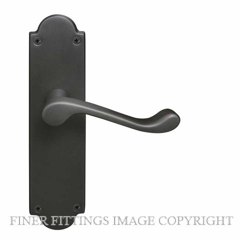 WINDSOR 3008 VICTORIAN LEVER ON PLATE DARK ROMAN BRASS