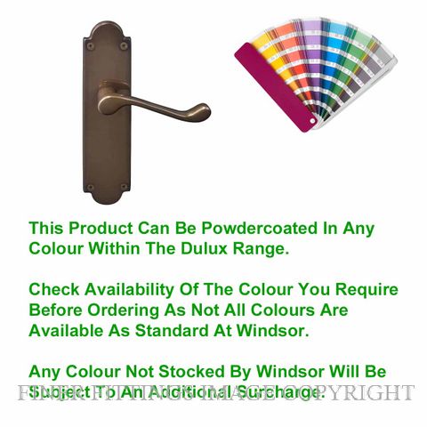 WINDSOR 3008 VICTORIAN LEVER ON PLATE POWDERCOAT