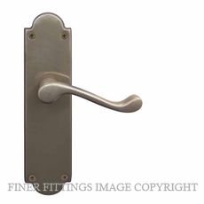 WINDSOR 3007-3008 VICTORIAN LEVER ON PLATE NATURAL BRONZE