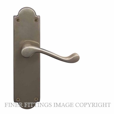 WINDSOR 3008 VICTORIAN LEVER ON PLATE NATURAL BRONZE