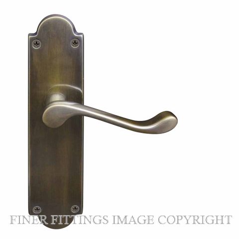 WINDSOR 3008 VICTORIAN LEVER ON PLATE OIL RUBBED BRONZE