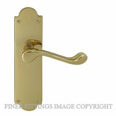 WINDSOR 3008 VICTORIAN LEVER ON PLATE POLISHED BRASS
