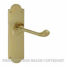 WINDSOR 3007-3008 VICTORIAN LEVER ON PLATE POLISHED BRASS