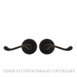 WINDSOR 3009 DRB YORK LEVER HANDLE ROUND ROSE DARK ROMAN BRASS