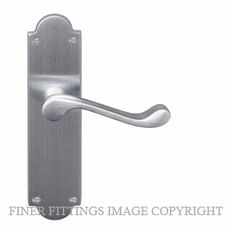 WINDSOR 3007-3008 VICTORIAN LEVER ON PLATE SATIN CHROME