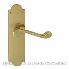 WINDSOR 3007-3008 VICTORIAN LEVER ON PLATE UNLACQUERED BRASS