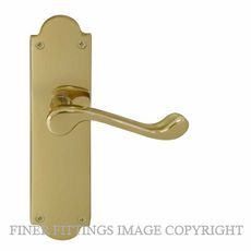 WINDSOR 3008 VICTORIAN LEVER ON PLATE UNLACQUERED BRASS
