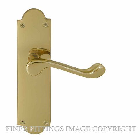 WINDSOR 3008 VICTORIAN LEVER ON PLATE UNLACQUERED BRASS