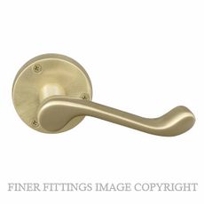 WINDSOR 3009 USB VICTORIAN LEVER ON ROSE UNLACQUERED SATIN BRASS