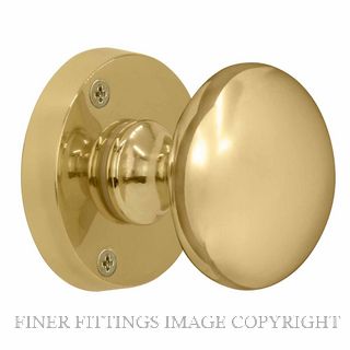 WINDSOR 3010 UB VICTORIAN KNOB ROUND ROSE UNLACQUERED BRASS