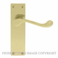 WINDSOR 3006 VICTORIAN LEVER ON PLATE POLISHED BRASS