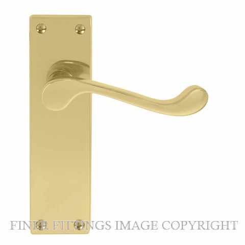 WINDSOR 3006 VICTORIAN LEVER ON PLATE UNLACQUERED BRASS