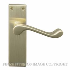 WINDSOR 3006 VICTORIAN LEVER ON PLATE UNLACQUERED SATIN BRASS