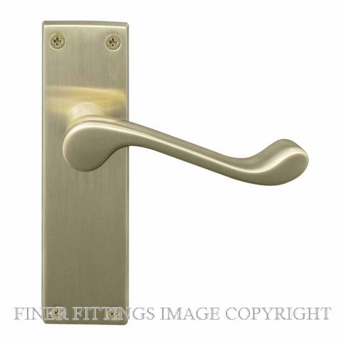 WINDSOR 3006 VICTORIAN LEVER ON PLATE UNLACQUERED SATIN BRASS