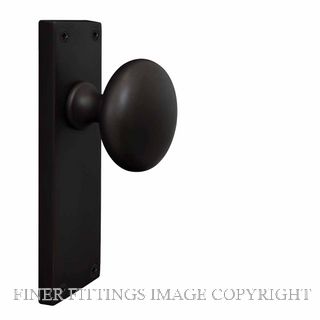 WINDSOR 3002 BLK VICTORIAN KNOB LATCH MATT BLACK