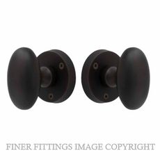 WINDSOR 5071-5072 OVAL KNOB ON ROSE DARK ROMAN BRASS