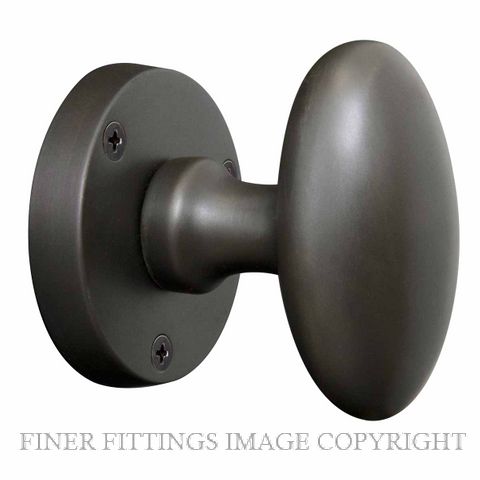 WINDSOR 5071-5072 OVAL KNOB ON ROSE DARK ROMAN BRASS