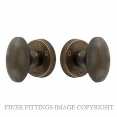 WINDSOR 5071-5072 OVAL KNOB ON ROSE OIL RUBBED BRONZE