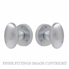WINDSOR 5071-5072 OVAL KNOB ON ROSE SATIN CHROME