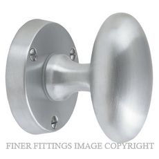 WINDSOR 5071-5072 OVAL KNOB ON ROSE SATIN CHROME