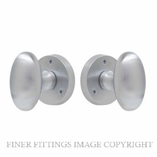 WINDSOR 5071 SC KNOB LATCH OVAL HANDLES SATIN CHROME